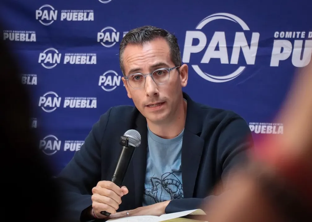 Mario Riestra Piña, dirigente estatal del PAN en Puebla. Foto: Especial