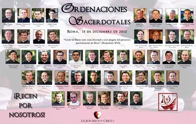 Mexicanos dentro de nuevos Legionarios de Cristo