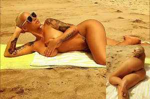Amber Rose en diminuto bikini