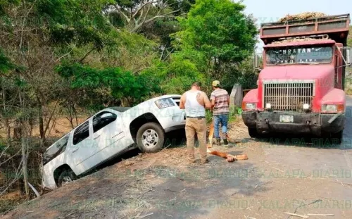 Ayudantía de AMLO se accidenta en Tierra Blanca, Veracruz; hay un herido