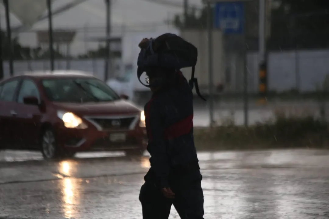 Lluvia intermitente en Puebla
