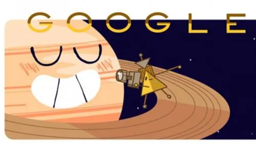 Google dedica un ‘doodle’ a la sonda Cassini para conmemorar el final de su misión en Saturno