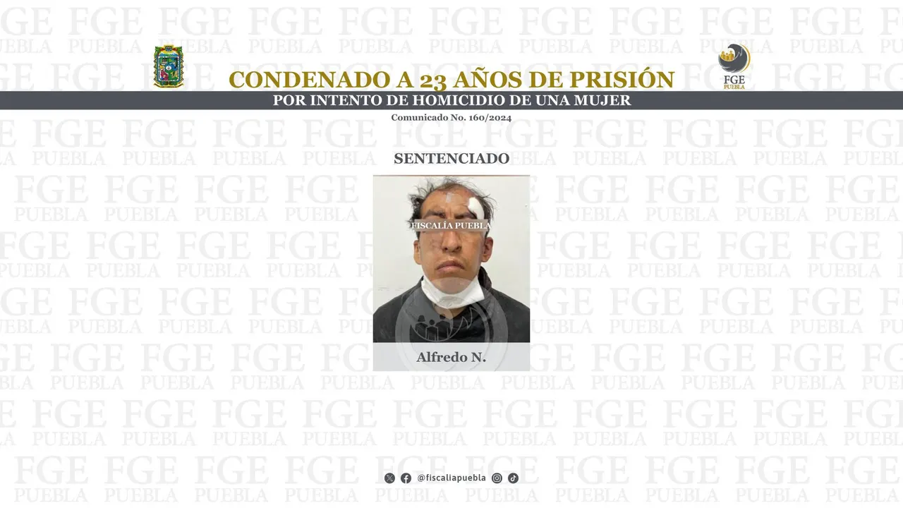 Condenan a 23 años de prisión a sujeto por homicidio en grado de tentativa de una mujer