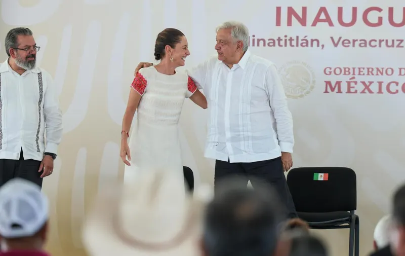 Sheinbaum y Obrador.