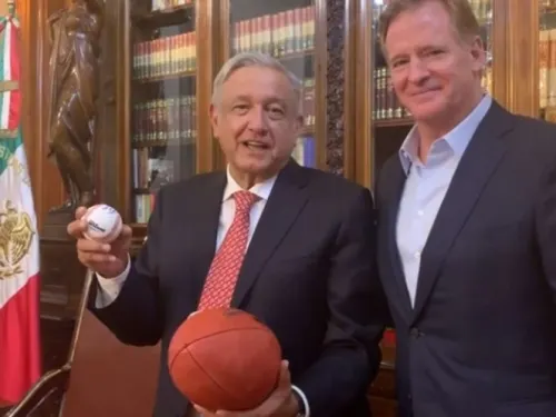 López Obrador se reúne con comisionado de la NFL