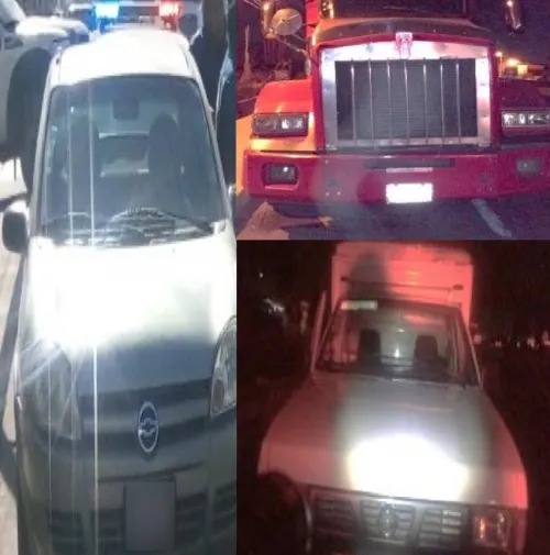 Policía estatal recuperó tres vehículos con reporte de robo