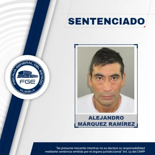 Sentencia de 45 años de prisión contra feminicida