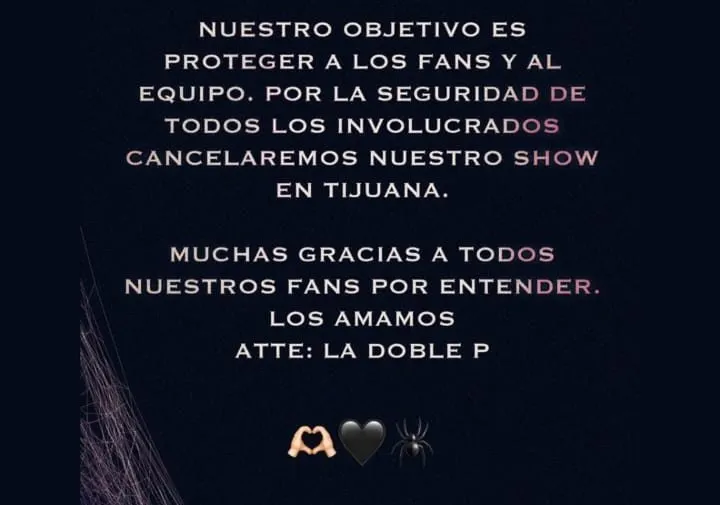 Peso Pluma cancela conciertos por amenazas