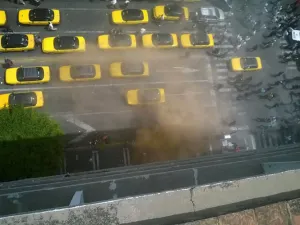 Van 47 detenidos tras gresca en protesta de taxistas contra Uber en Guadalajara