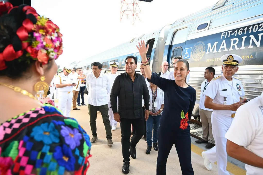 Sheinbaum Inauguracion Estaciones Linea K Tren Interoceanico Chiapas