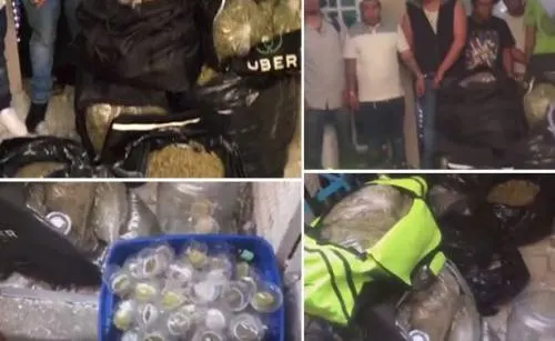 Caen 10 en Tepito; les encuentran droga en mochilas de UberEats