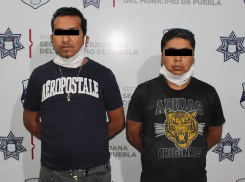 Detienen a dos hombres por robo en agravio de una academia de baile