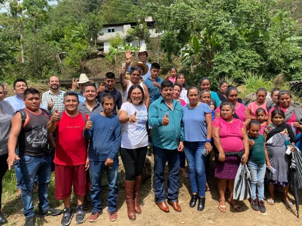 Genoveva Huerta visitó la Mixteca Poblana y la Sierra Nororiental