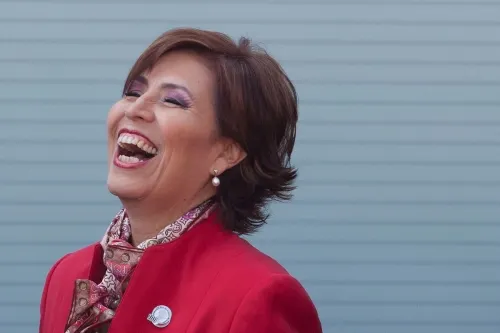 Rosario Robles llega a su audiencia en el Reclusorio Sur: Estoy dando la cara como lo prometí