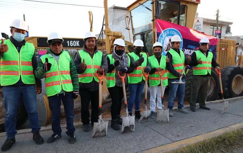 Obra de pavimentación