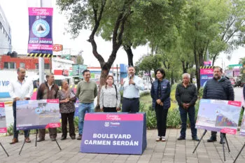 Concluye Ayuntamiento de Puebla la rehabilitación del bulevar Carmen Serdán