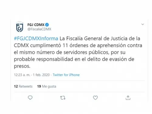 Fiscalía detiene a 11 por fuga de reos