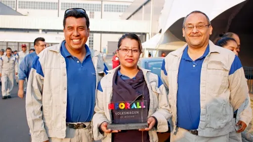 Volkswagen de México es reconocida como uno de los Mejores Lugares para Trabajar