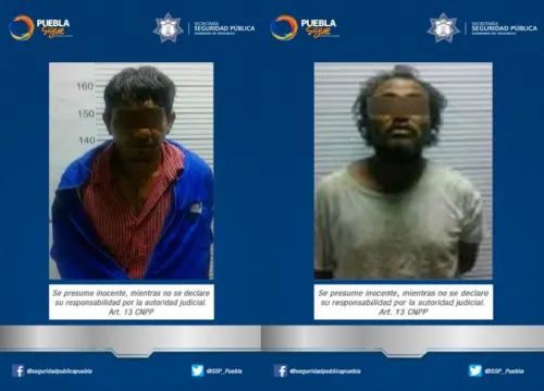 Por los delitos de robo e intento de violación SSP aseguró a dos hombres