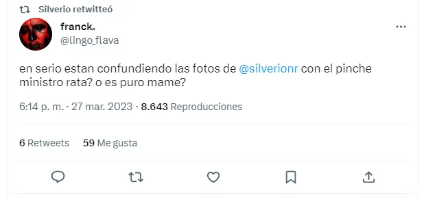 reacciones Silverio