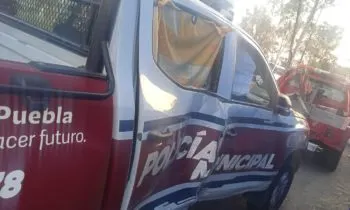 Cinco lesionados en choque de una patrulla de Ixtepec contra unidad de transporte público