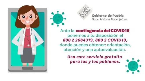 Gobierno de Puebla da atención oportuna a pacientes con COVID-19