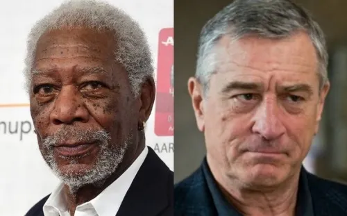 Robert De Niro y Morgan Freeman promueven el uso de cubrebocas en EU