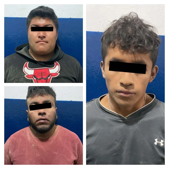 Policía municipal de Puebla detuvo a tres hombres por robo de vehículo