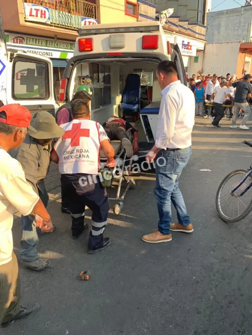 Balacera en pleno centro de Huejotzingo deja al menos dos heridos