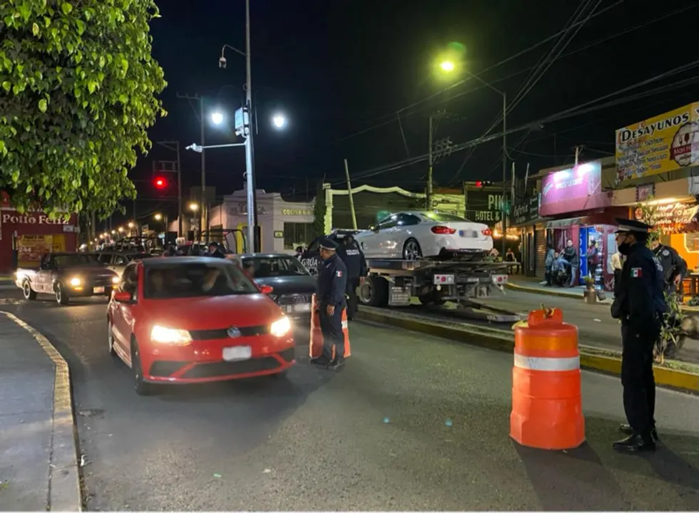 Continúan los esfuerzos del operativo alcoholímetro en San Andrés Cholula