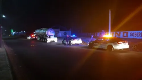 Asaltantes abandonan pipa con sustancia tóxica al descubrir que no era hidrocarburo