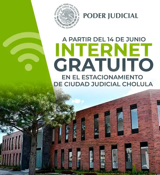 Ciudad Judicial de Cholula ofrecerá internet gratuito a usuarios