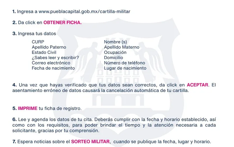 Servicio Militar Ayto Puebla