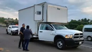 Frustran Policía Estatal y Guardia Nacional robo de camioneta en Texmelucan