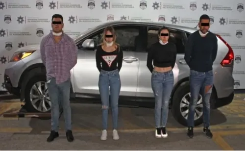 Cae en Puebla banda delincuencial que operaba en 7 estados