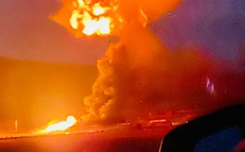 Reportan explosión e incendio de gas en Apan
