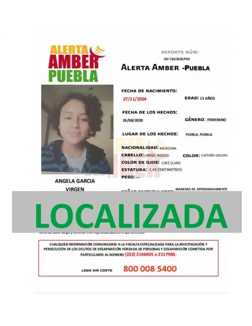 Resultado de la activación de Alerta Amber, se localizó a menor de edad