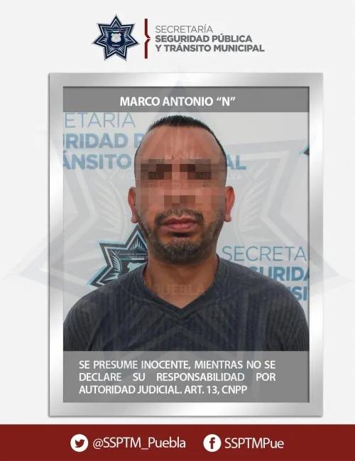 En acción oportuna, detuvieron policías municipales de Puebla a probable violador