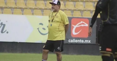 Maradona, listo para hacer su debut al frente de Dorados