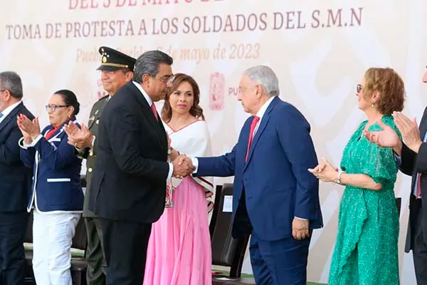 Sergio Salomón y López Obrador