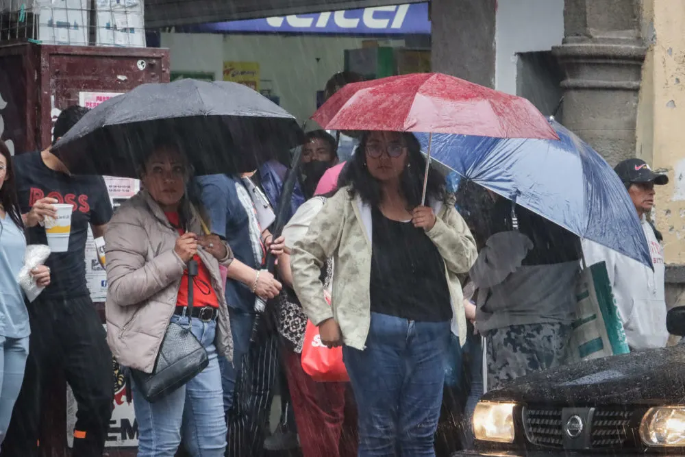 Intensa lluvia con granizo