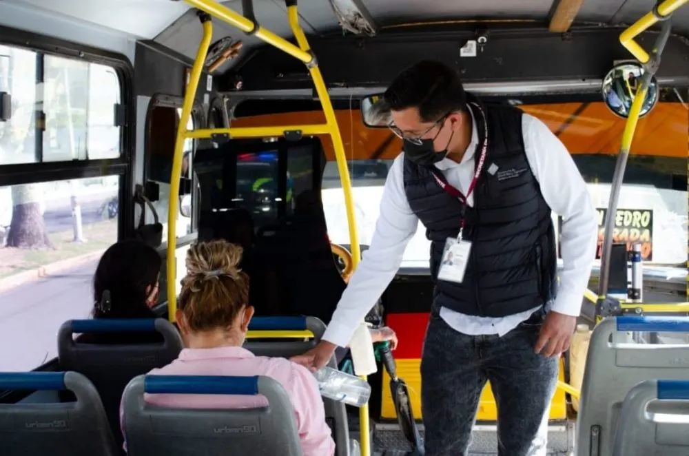 Continúa SMT con operativos sanitarios en el transporte público