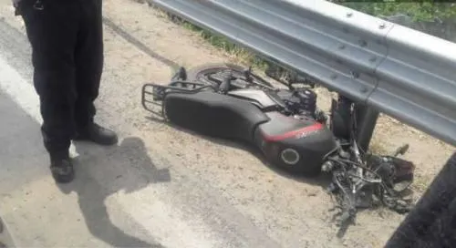 Motociclista se mutila el pie en El Verde