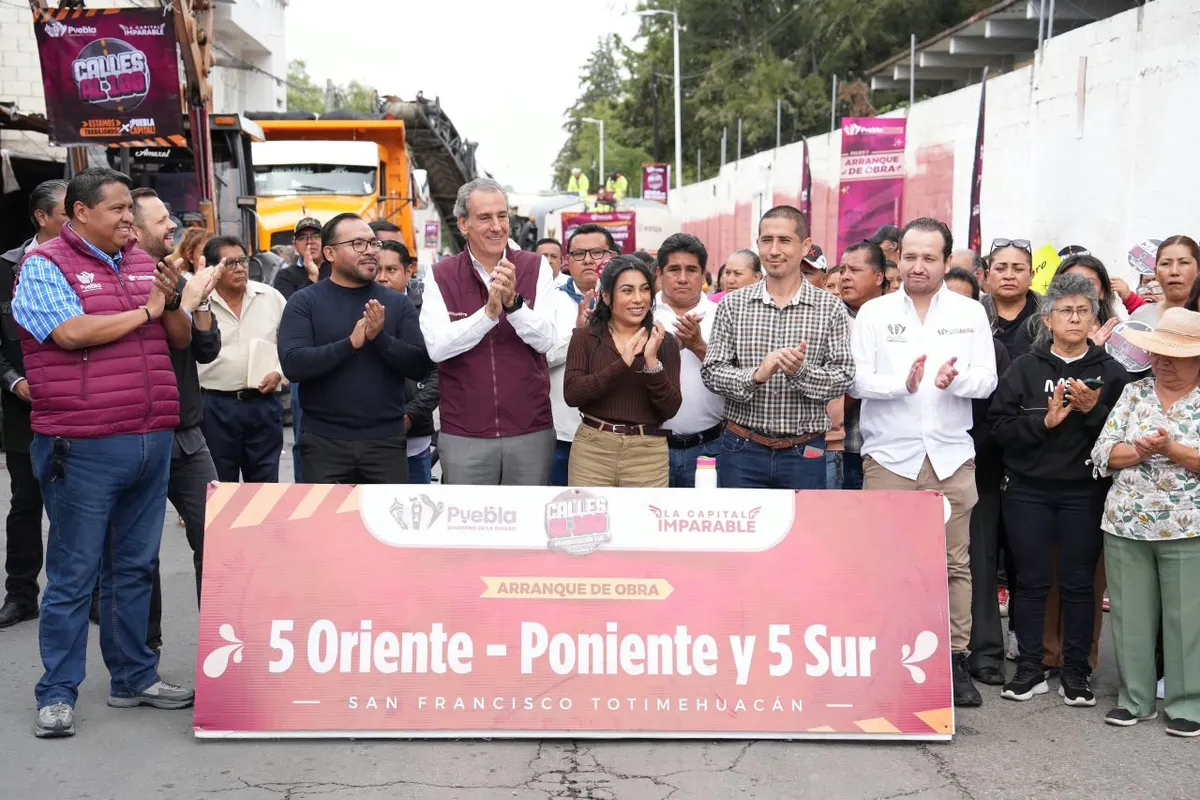 Arranca Pepe Chedraui rehabilitación vial en San Francisco Totimehuacan