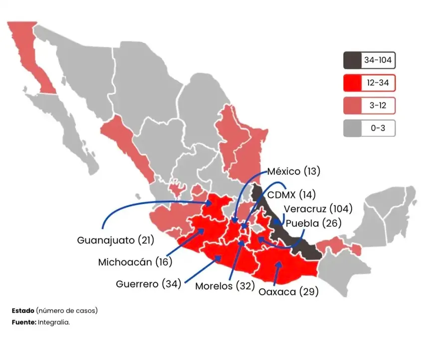 Mapa Violencia Politica Mex