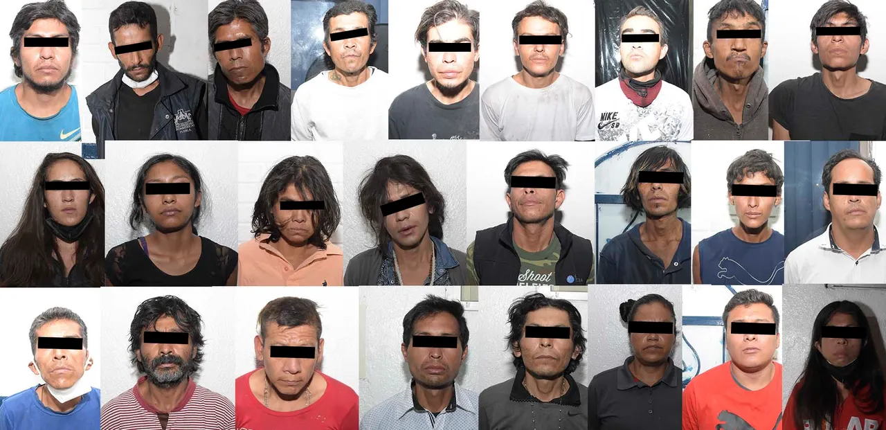 Policía municipal detiene a 28 personas en operativo nocturno