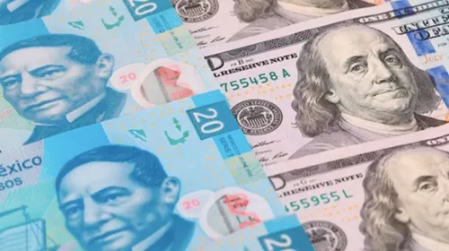 Peso inicia la semana por debajo de las 22 unidades por dólar