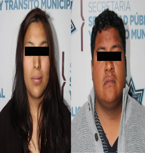 Detuvo Policía Municipal de Puebla a pareja en posesión ilegal de un arma de fuego