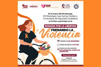 “Frenando la violencia”: actividades por la igualdad y el respeto en San Pedro Cholula