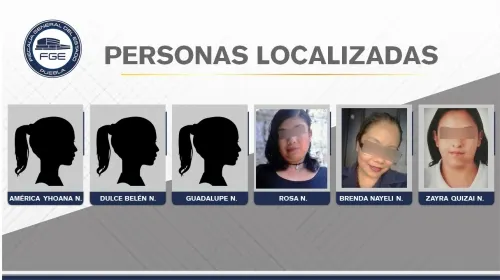 FGE Puebla localizó a seis mujeres reportadas como desaparecidas